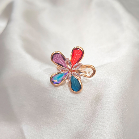 CUBIC ZIRCONIA MULTICOLOR RING