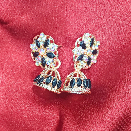 OXIDISED BLACK JHUMKI