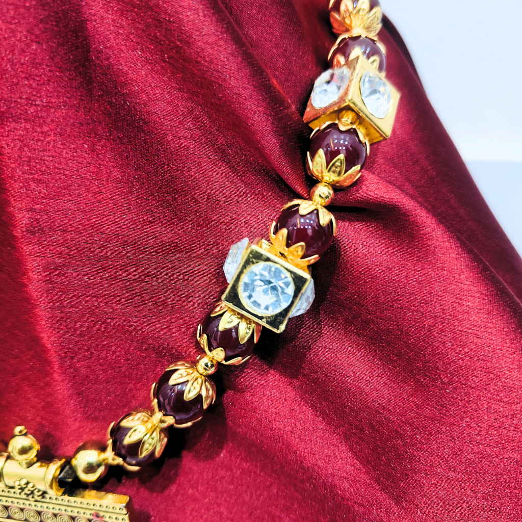 MULTI COLOR SQUARE NECKLACE SET - Image 3