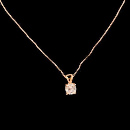 TRANSPARENT WHITE SMALL STAINLESS STEEL PENDANT