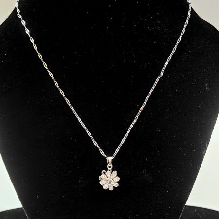SMALL FLOWER SILVER STAINLESS STEEL