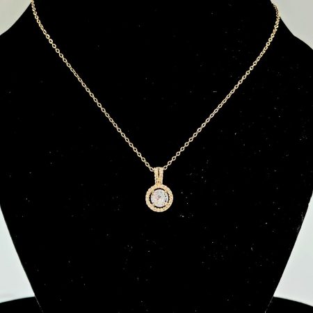 TRANSPARENT GOLDEN SMALL ROUND STAINLESS STEEL