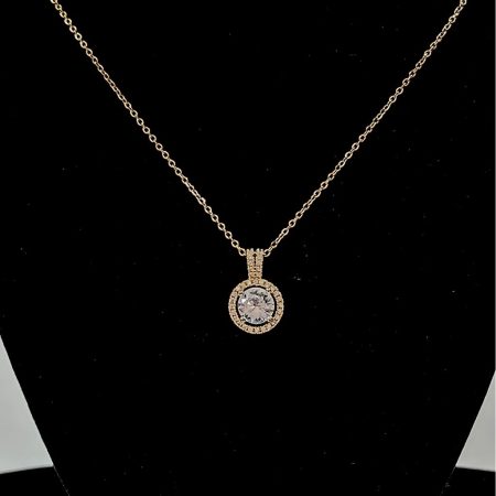 TRANSPARENT GOLDEN MEDIUM ROUND STAINLESS STEEL