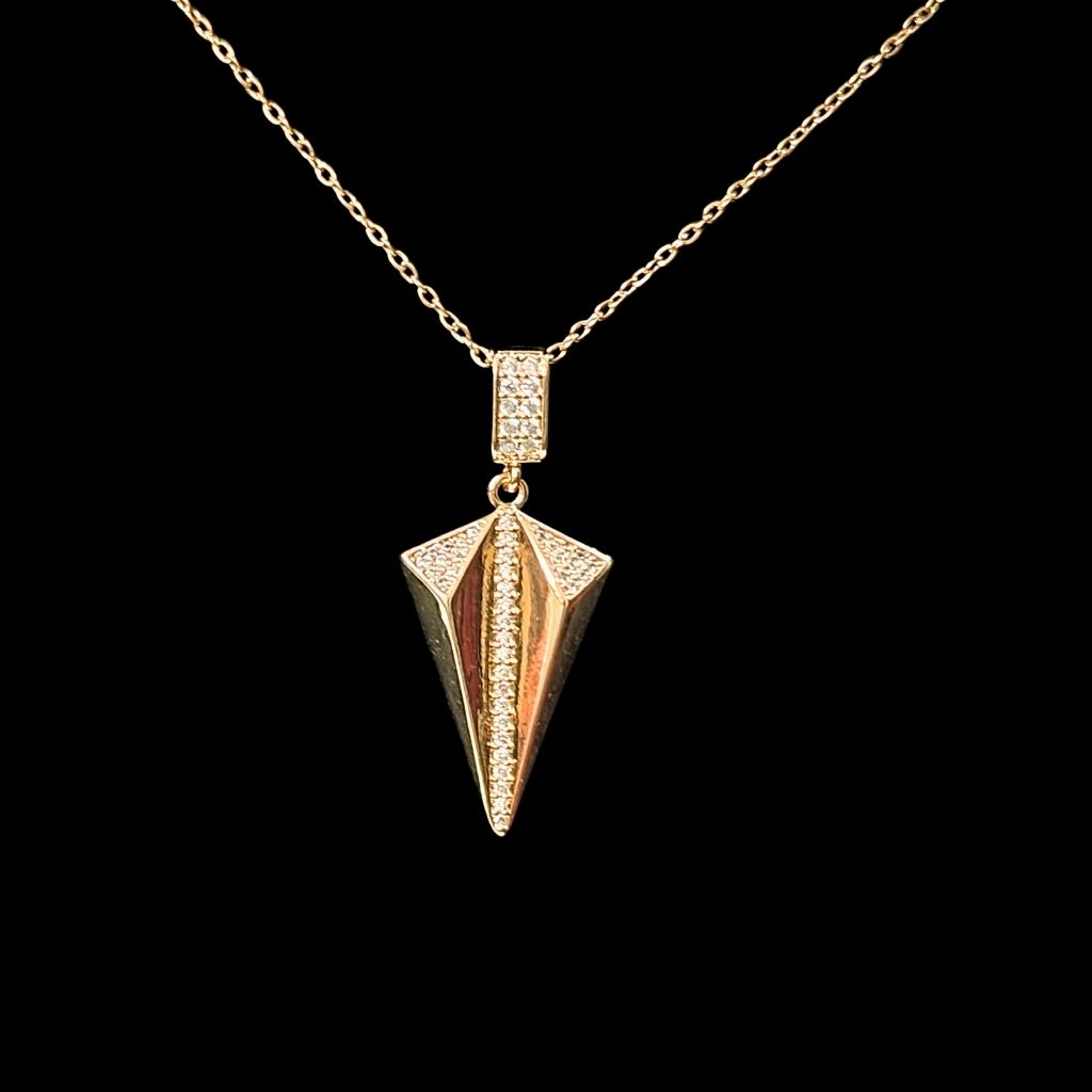 DIAMOND SHAPE STANLESS STEEL PENDANT