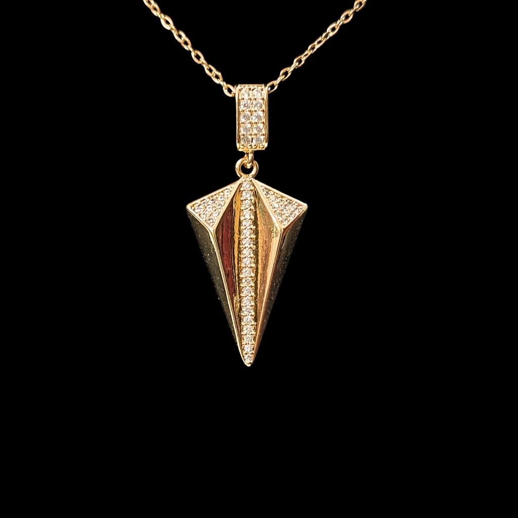 DIAMOND SHAPE STANLESS STEEL PENDANT - Image 2