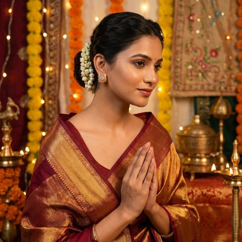 SQUARE ZARKAN BROWN EARRING - Image 2